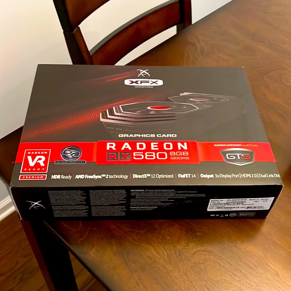 XFX AMD Radeon 580 8GB GDDR5